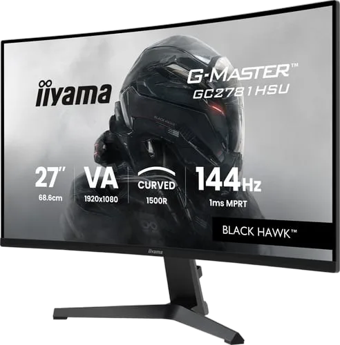 Iiyama G-Master GC2781HSU-B1 - 27" CURVE FHD 144Hz VA 1ms FreeSync, vue 3