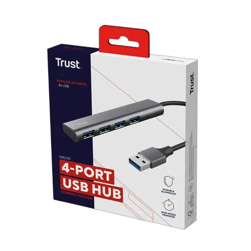 Trust HALYX 4 ports USB-A 3.2, vue 5