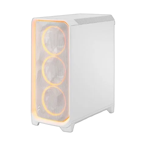 Fractal Design Meshify 3 Ambience Pro RGB TG Clear Tint Blanc - MT/Sans Alim/E-ATX, vue 7