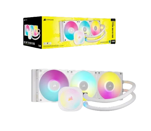 Corsair iCUE LINK TITAN 360 RX RGB Blanc AIO/360mm, vue 5