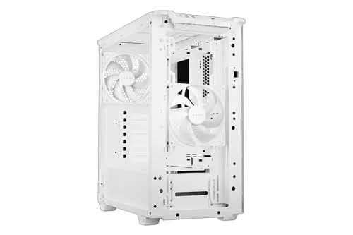 be quiet! PURE BASE 501 Airflow White - MT/SansAlim/ATX, vue 3