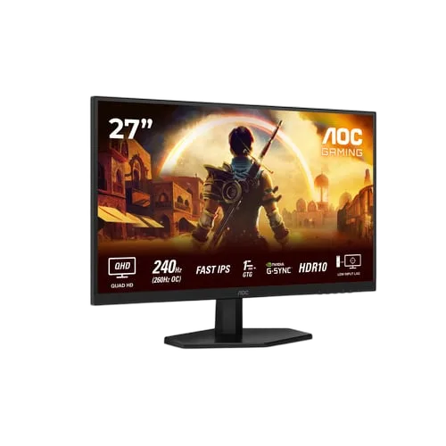 AOC Q27G42ZE - 27" QHD 260Hz Fast IPS 0.3ms HDR10 G-Sync Compatible Adaptive Sync, vue 2