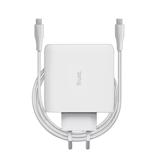 Trust Chargeur universel MAXO 100W - USB-C + Câble 2m USB-C - Blanc, vue 4