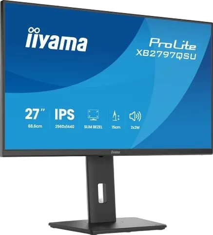 Iiyama XB2797QSU-B1 -  27" QHD 75Hz 1ms Pied réglable Pivot