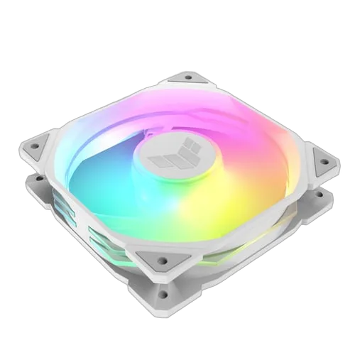 Asus TUF GAMING - TR120 Fan ARGB REVERSE 3en1 - Blanc, vue 4