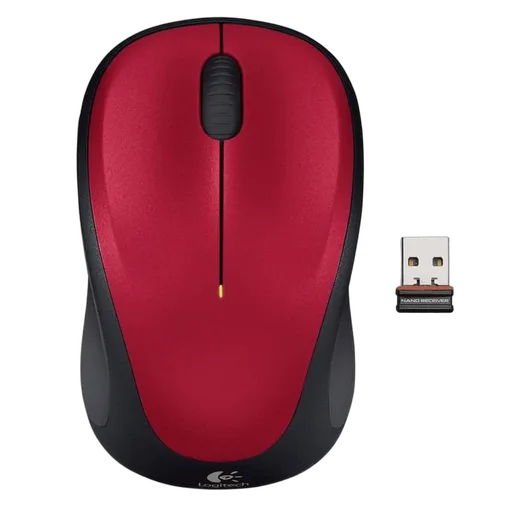 Logitech M235 - Sans-Fil - Rouge, vue 1