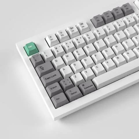 Keychron Set de touches - White Mint - Complet/ISO-FR/PBT, vue 2