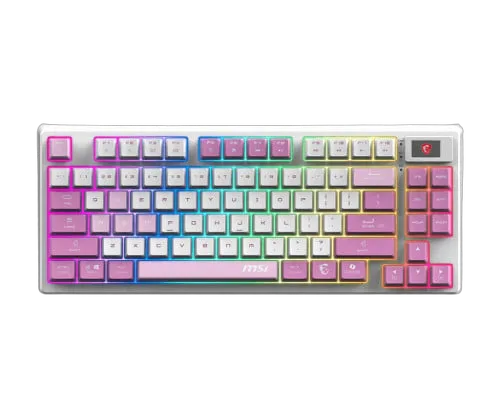 MSI Forge GK600 TKL - Mécanique - Sans-Fil - RGB - Violet