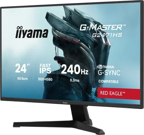Iiyama G-Master G2471HS-B1 - 23.8" FHD 240Hz Fast IPS 0.3ms G-Sync Adaptive Sync