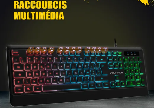 Advance GTA 220 - Membrane - Filaire - RGB - Noir