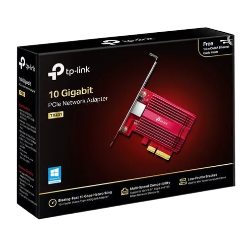 TP-Link PCI-E 4x - 1 port 1/2.5/5/10GB-T - TX401