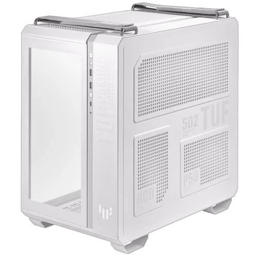 Asus TUF Gaming GT502 Plus TG Blanc- MT/Sans Alim/ATX, vue 2