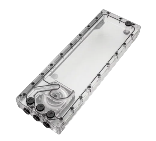 EK Water Blocks EK-Quantum Kinetic³ FLT 360 D5 PWM D-RGB - Plexi, vue 2