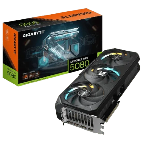 Gigabyte RTX 5080 GAMING OC 16G + MPG A1000GS PCIE5 Noir, vue 2