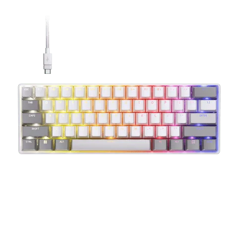 Corsair Clipper Pro Mini 60% - Magnétique - Filaire - RGB - Blanc, vue 2