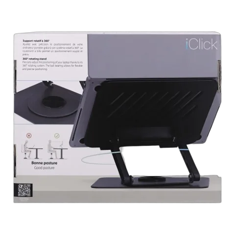 T'nB iClick Support notebook - Gris, vue 4