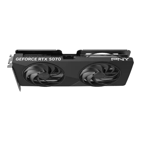 PNY GeForce RTX 5070 12Go Slim Dual Fan Overclocked, vue 12