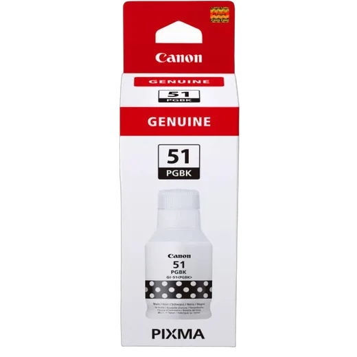 Canon Bouteille d'encre Noire - GI-51 PGBK, vue 1