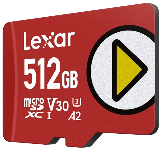 Lexar Micro SDXC 512Go Class 10 U3 V30 A2 LMSPLAY512G-BNSNG