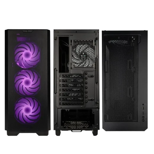 Kolink Unity Solar ARGB Noir - MT/Sans Alim/E-ATX, vue 4