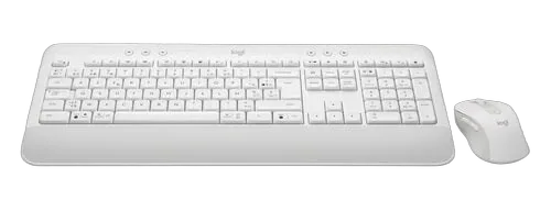Logitech MK650 Offwhite Signature - Wireless combo, vue 3