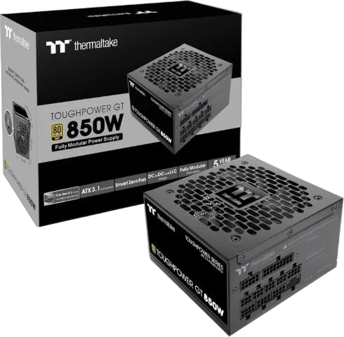 Thermaltake ATX 3.1 850W - 80+ Gold - Toughpower GT FM - Noir
