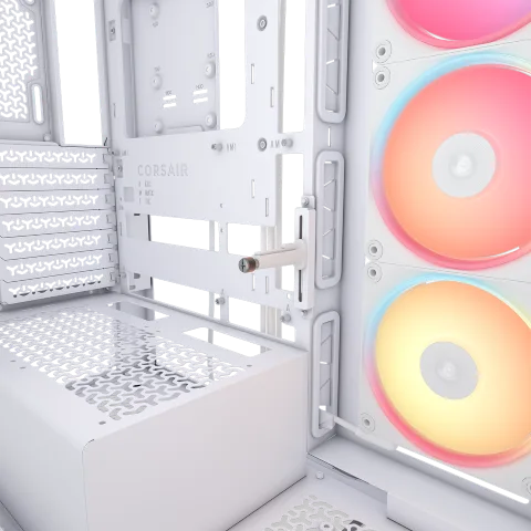 Corsair 3500X LX-R RGB ICUE LINK Blanc - MT/Sans Alim/E-ATX, vue 10