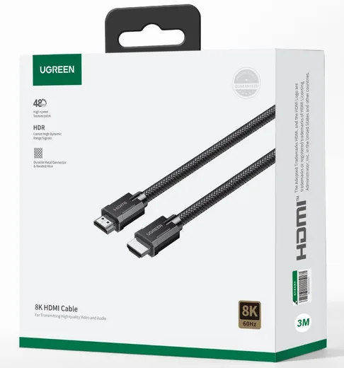 UGREEN Câble HDMI 2.1 Highspeed + Ethernet mâle/mâle - 2m
