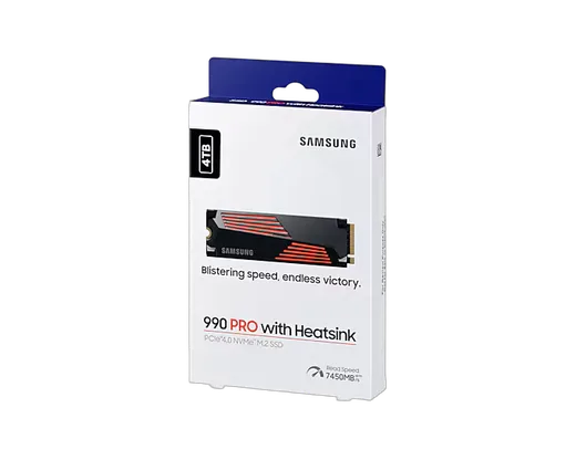 Samsung 990 PRO Dissipateur 4To M.2, vue 10