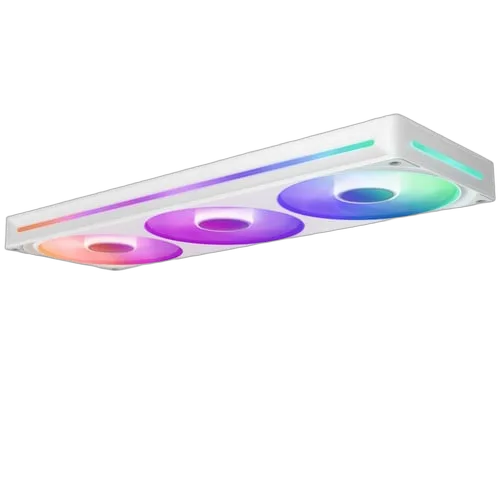 NZXT F360 RGB Core Fan (Single Frame) - Blanc, vue 3
