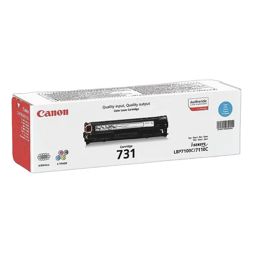 Canon Toner Cyan 731 C 6271B002, vue 1