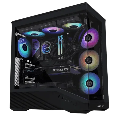 Lian-Li Vector V100 RGB Noir +MPG A1000GS MAG Coreliquid, vue 7