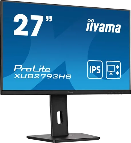 Iiyama XUB2793HS-B7 - 27" FHD 100Hz IPS 1ms Pivot Adaptive Sync, vue 3