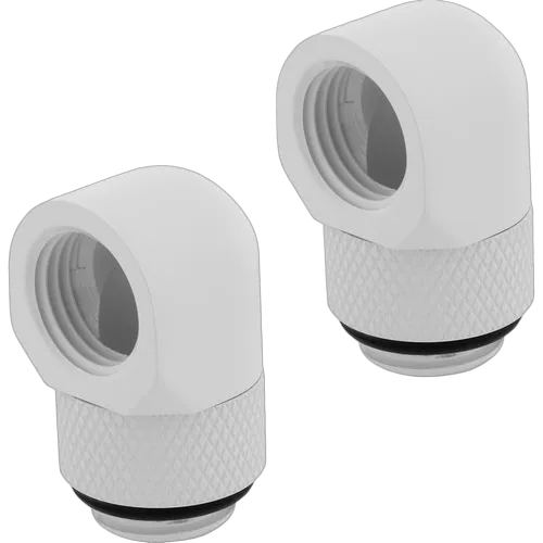 Corsair Pack de 2 Fitting coudé 90° Blanc G1/4 - CX-9055014-WW, vue 3