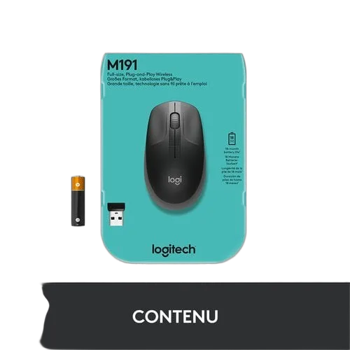 Logitech M190 - Sans-Fil - Gris Charbon, vue 9