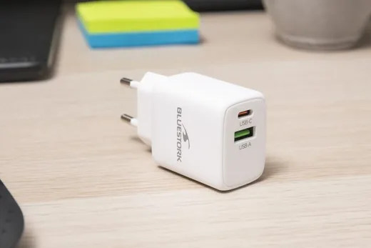 Bluestork Chargeur GaN/Power Delivery USB 30W - 2 ports - Blanc, vue 3