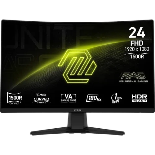 MSI MAG 242C - 23.6" CURVE FHD 180Hz 1ms Adaptive Sync