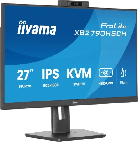 Iiyama Prolite XB2790HSCH-B1 - 27" FHD 120Hz Webcam USB-C 65W KVM