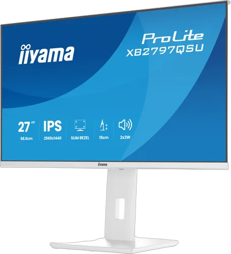 Iiyama Prolite XB2797QSU-W1 - 27" QHD 75Hz IPS 1ms Pivot Adaptive Sync