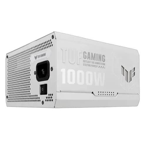 Asus ATX 1000W - 80+ GOLD - TUF GAMING 1000G White, vue 6