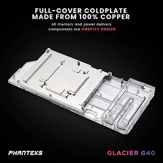 Phanteks Glacier G40 Waterblock pour RTX 4090 Gigabyte, vue 3