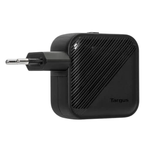 Targus Chargeur mural PowerElite GaN 65W - 2 ports - Noir