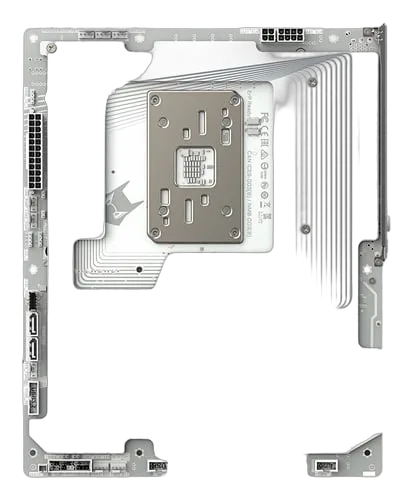 Gigabyte B850 AORUS STEALTH ICE, vue 3