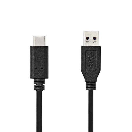 Nedis Câble USB-A vers USB-C mâle/mâle - 60W - 1m - Noir, vue 3