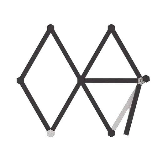Nanoleaf Lines Skin Noir Mate - 9 pièces