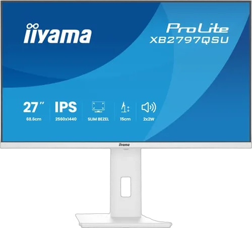 Iiyama Prolite XB2797QSU-W1 - 27" QHD 75Hz IPS 1ms Pivot Adaptive Sync