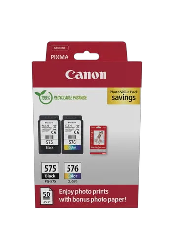Canon PIXMA TR4755i Black + Cartouche d'encre PG-575/CL-576 pack 2 couleurs, vue 5