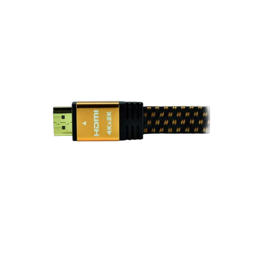 MCL Samar Câble HDMI 2.0 Highspeed + Ethernet mâle/mâle tressé/plat - 3m, vue 3