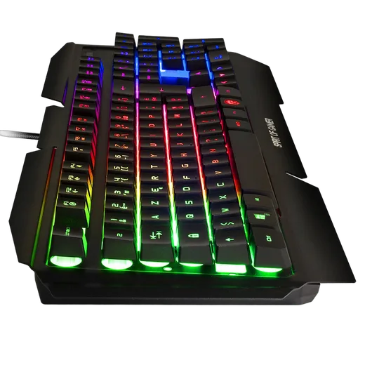 Spirit Of Gamer PRO-K5 - Membrane - Filaire - RGB - Noir