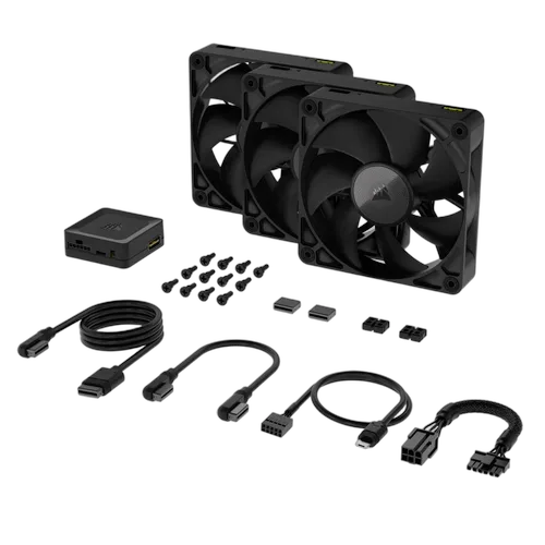 Corsair iCUE LINK RX120 - Kit de démarrage - Noir